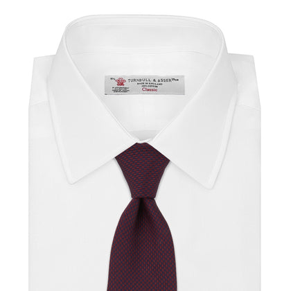 Burgundy Houndstooth-Silk Tie Image 1