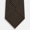 View 3 of product Green and Brown Micro Dot Silk Tie