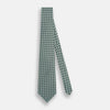 View 2 of product Light Blue and Chartreuse Lemon Weave Patterned Silk Tie