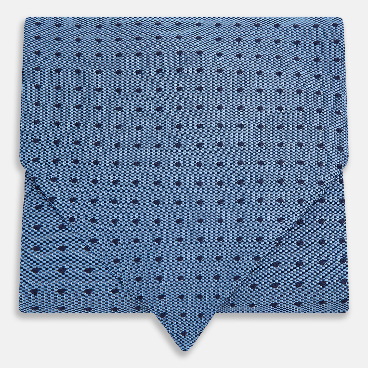 Navy and Blue Micro Dot Silk Cravat