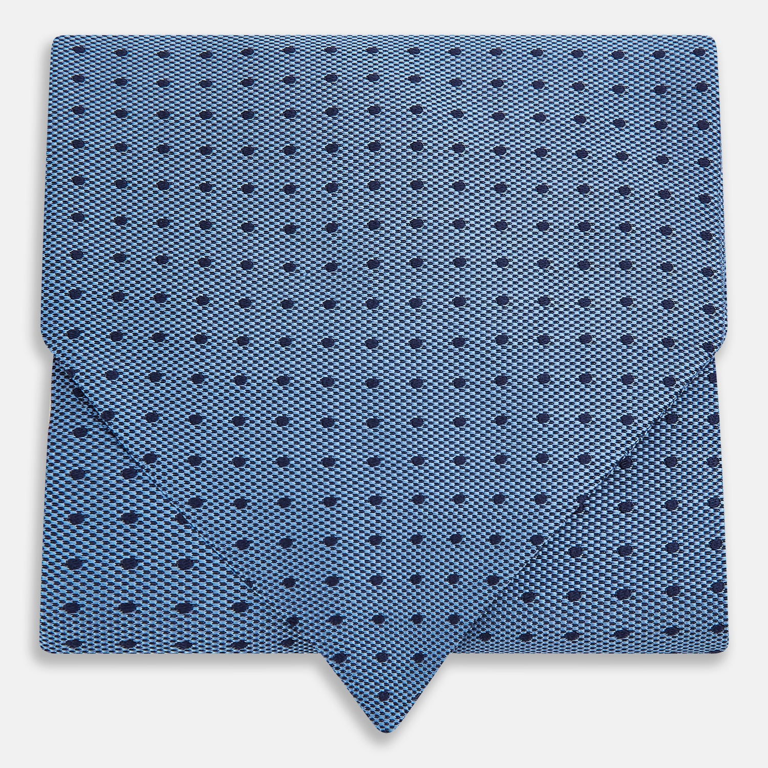 View 1 of product Navy and Blue Micro Dot Silk Cravat