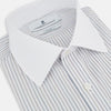 View 2 of product Multicoloured Music Stripe Shirt with Contrast Collar and Double Cuffs