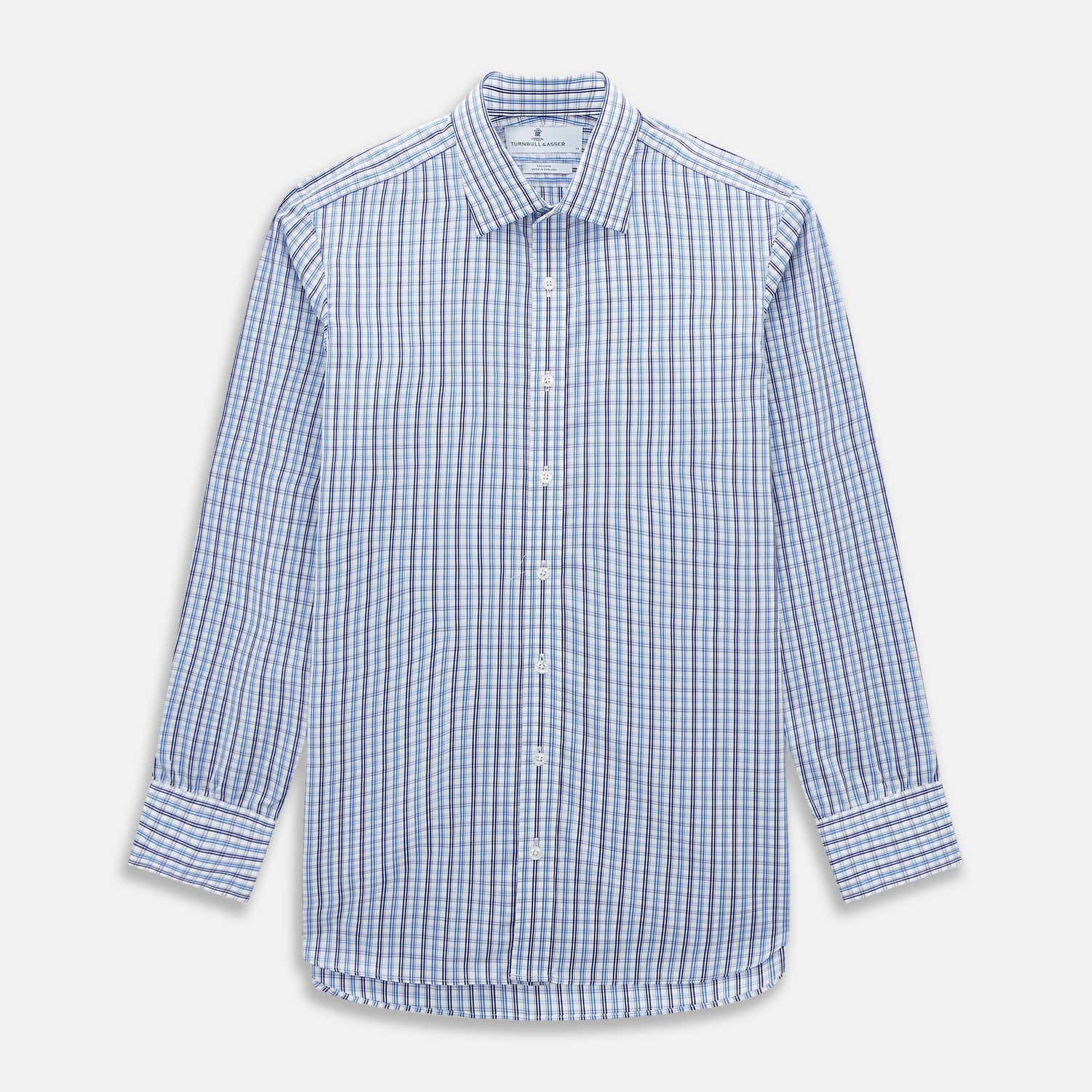 View 1 of product Blue and Navy Multi Check Mayfair Shirt