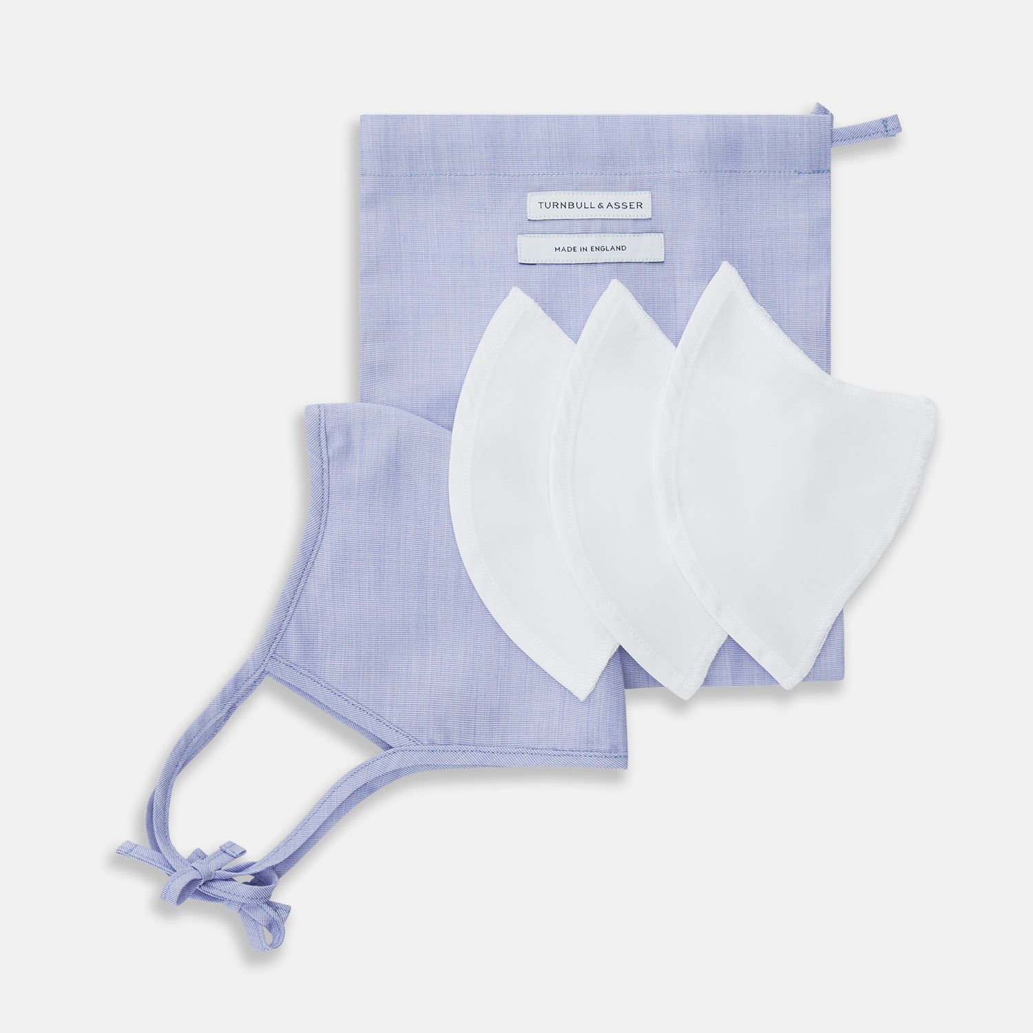 View 6 of product Plain Pale Blue Commuter Mask With 3 Viroformula™ Filters