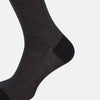 View 4 of product Charcoal Melange Houndstooth Long Socks