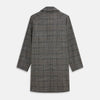 View 3 of product Grey Multi Check Wool Bernard Car Coat