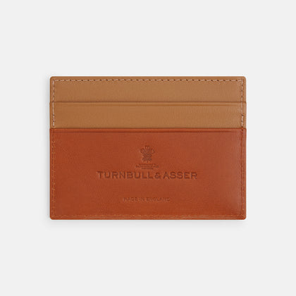 TAN LEATHER CARD CASE