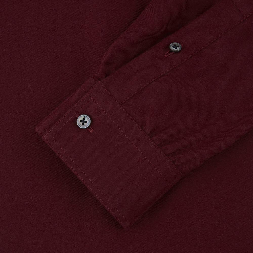 Burgundy Cashmerello Botton Down Shirt