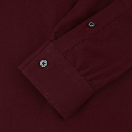 Burgundy Cashmerello Botton Down Shirt Image 2