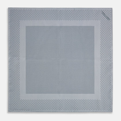 Grey Dot Silk Pocket Square Image 8