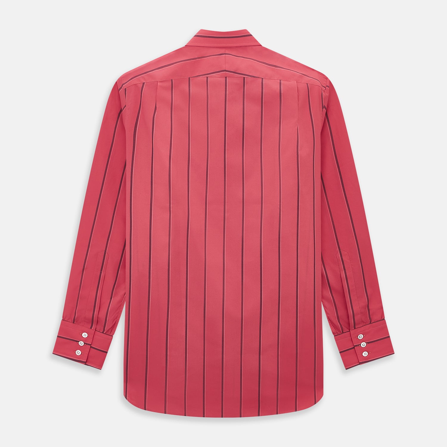 View 3 of product Coral Red Track Stripe Mayfair Shirt