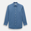 View 1 of product Steel Grey and Navy Track Stripe Mayfair Shirt