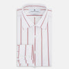 View 5 of product Dark Red Track Stripe Mayfair Shirt