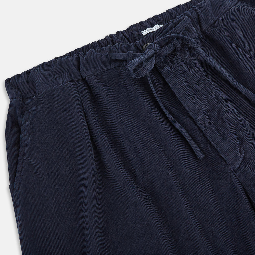 Light Navy Corduroy Miles Trousers