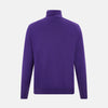 View 3 of product Purple Fine Merino High Neck Jumper