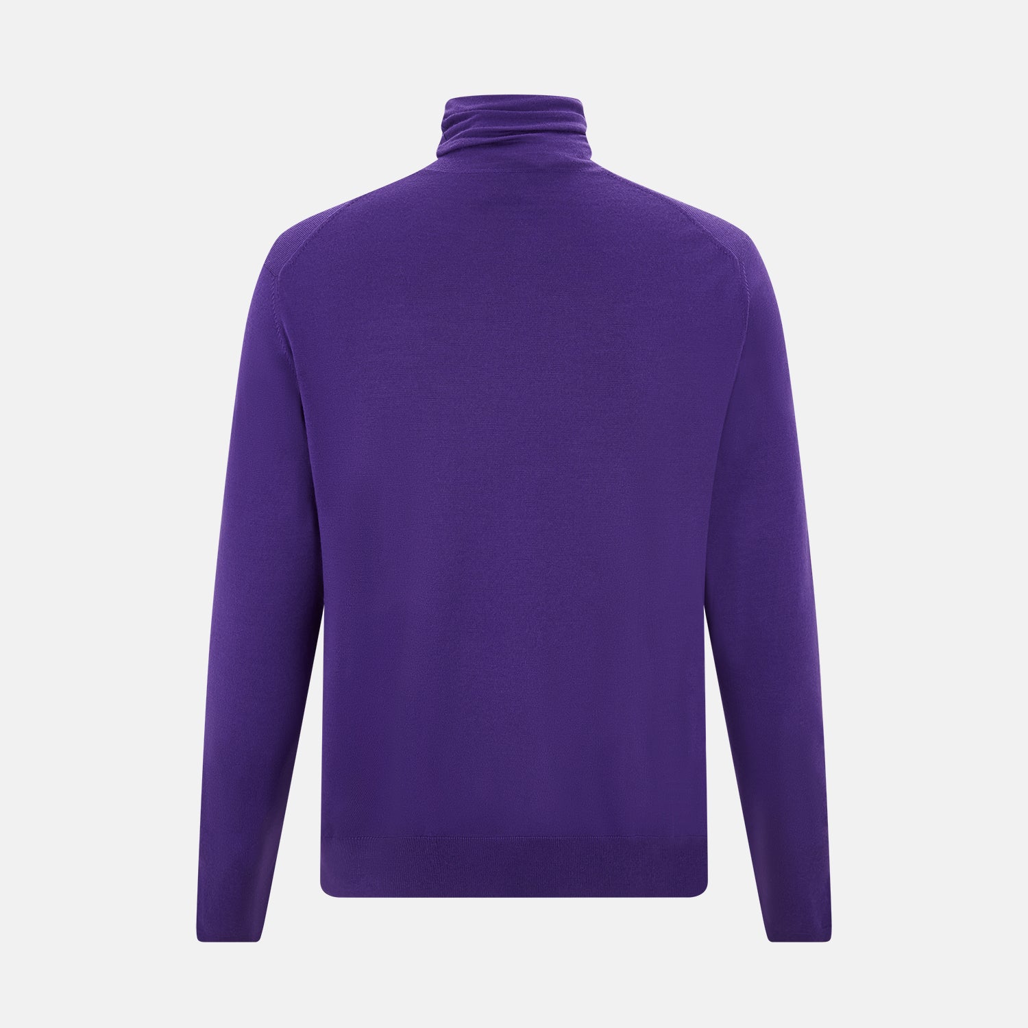 View 3 of product Purple Fine Merino High Neck Jumper