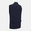 View 4 of product Navy Collared Linen Waistcoat