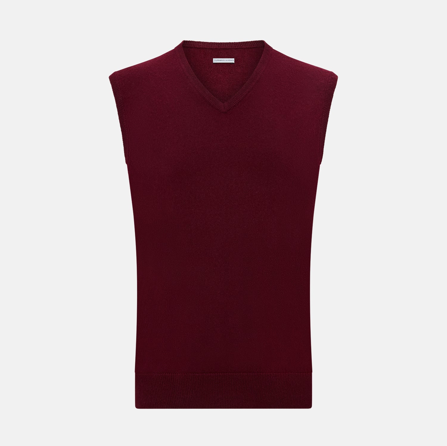 View 1 of product Burgundy Cashmere V-Neck Vest