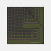 View 1 of product Green Rose Silk Pocket Square