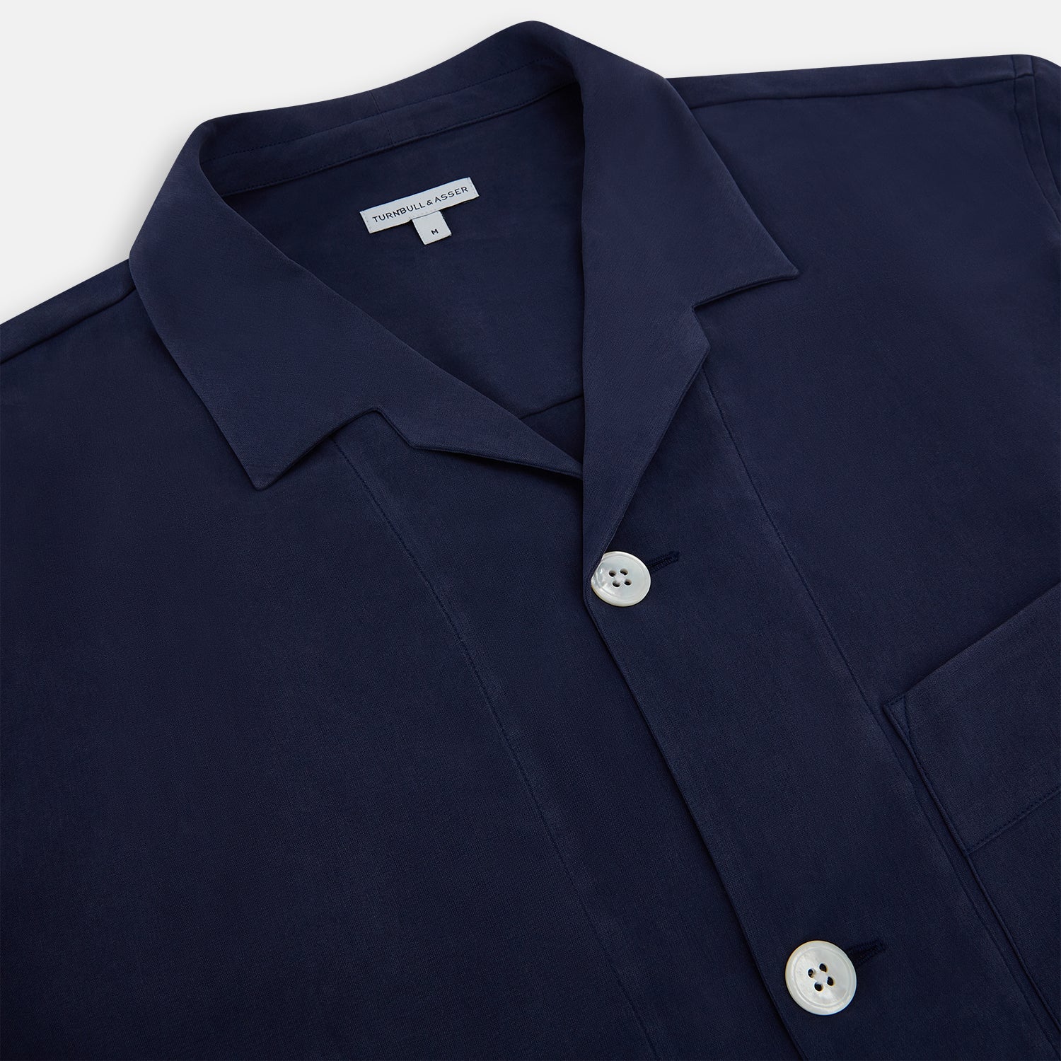View 2 of product Navy Silk Pyjama Set