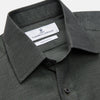 View 2 of product Dark Green Cotton Melange Regular Fit Mayfair Shirt