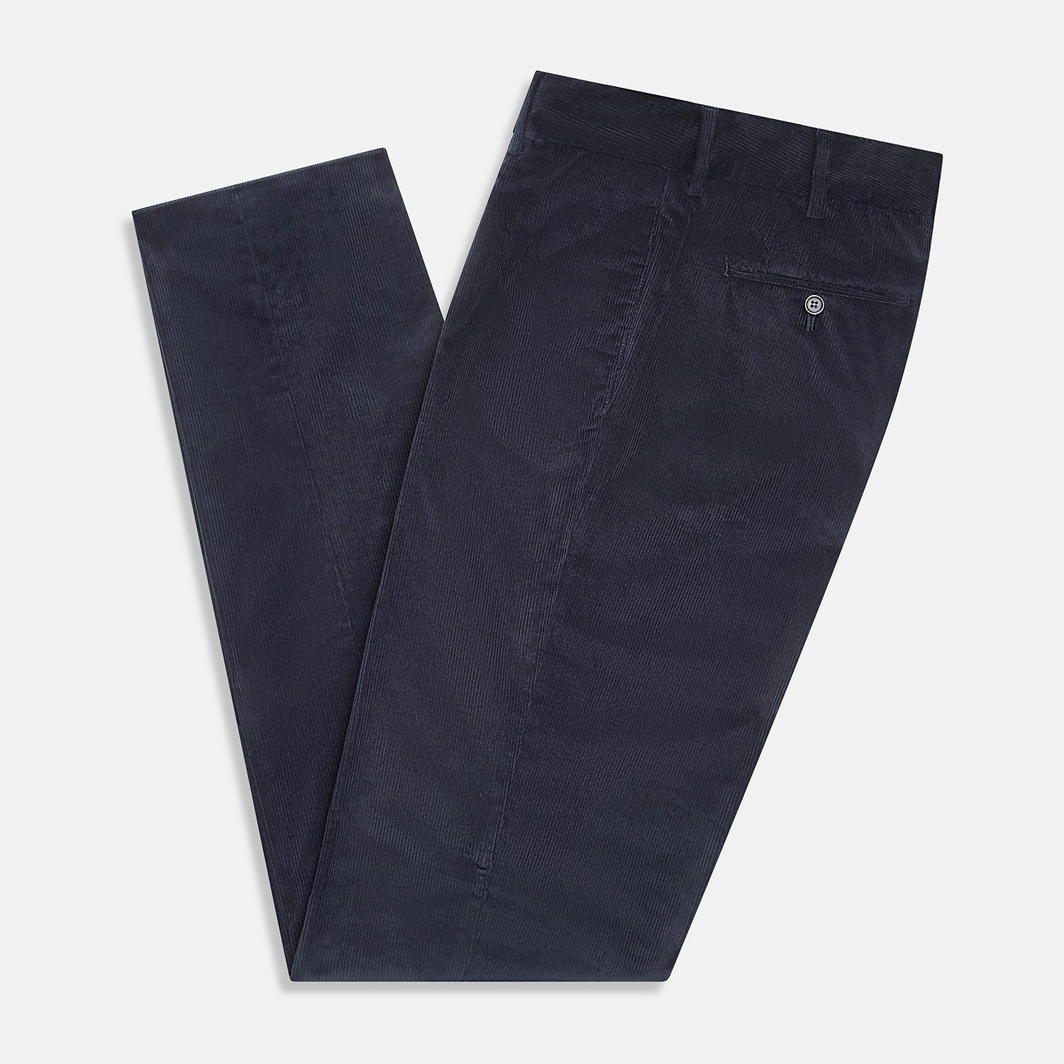 Navy Corduroy Edward Trousers