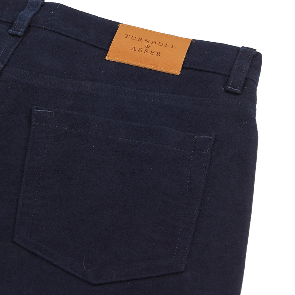 Navy Moleskin Trousers