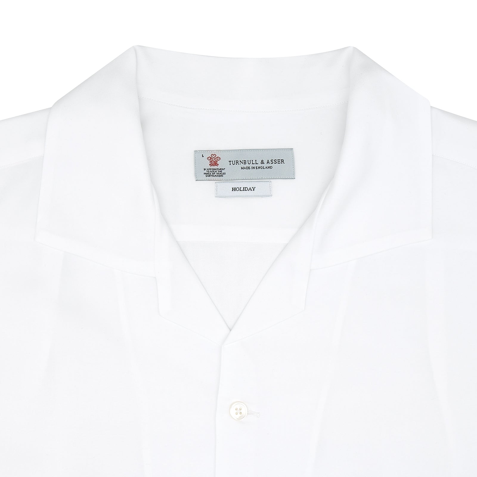 View 3 of product White Lyocell Hampton Open Collar Shirt