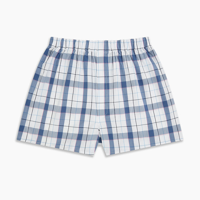 Blue Blazer Check Godfrey Boxer Shorts Image 2