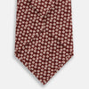 View 3 of product Burgundy Flower-Patterned Printed Silk Tie