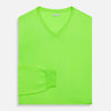 View 4 of product Bright Green Cashmere V-Neck Jumper