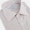 View 2 of product Red with Multicoloured Music Stripe Mayfair Shirt