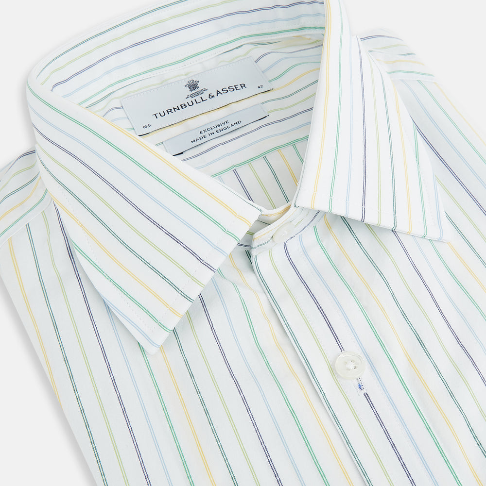 Multi Tone Double Pinstripe Mayfair Shirt