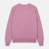 View 4 of product Pink Merino Kingston Crew Neck Jumper