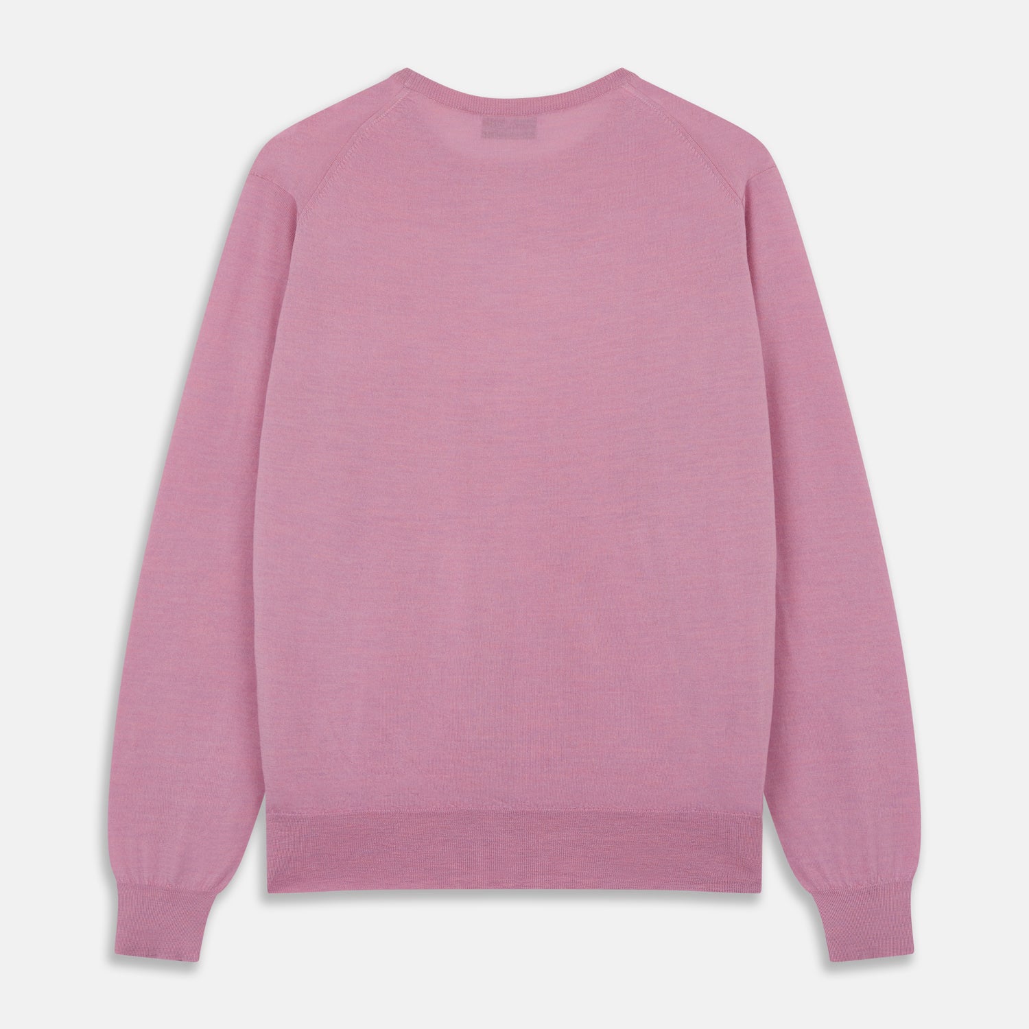 View 4 of product Pink Merino Kingston Crew Neck Jumper