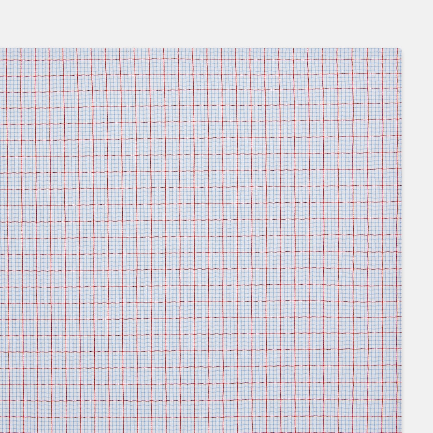 View 2 of product Hand Rolled Red Multi Graph Check  Handkerchief