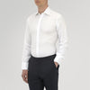 View 2 of product White Sea Island Quality Cotton Twill Shirt with T&amp;A Collar and 3-Button Cuffs