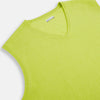 View 2 of product Lemon Green Cashmere V-Neck Vest