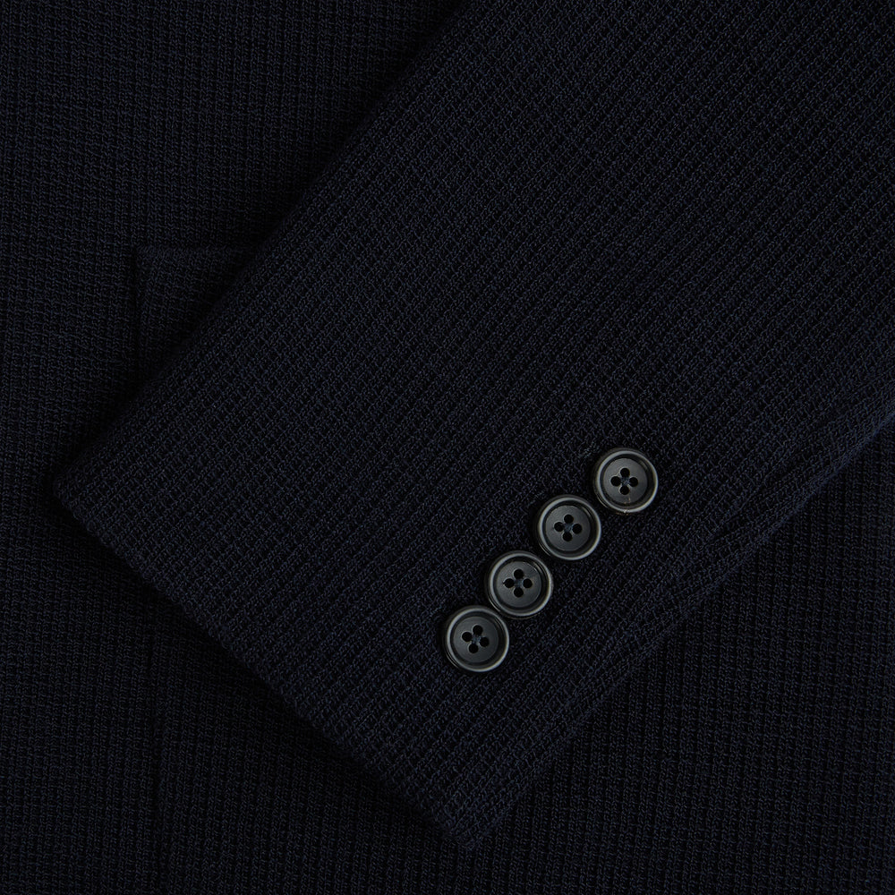 NAVY KNITTED CAMBRIDGE BLAZER