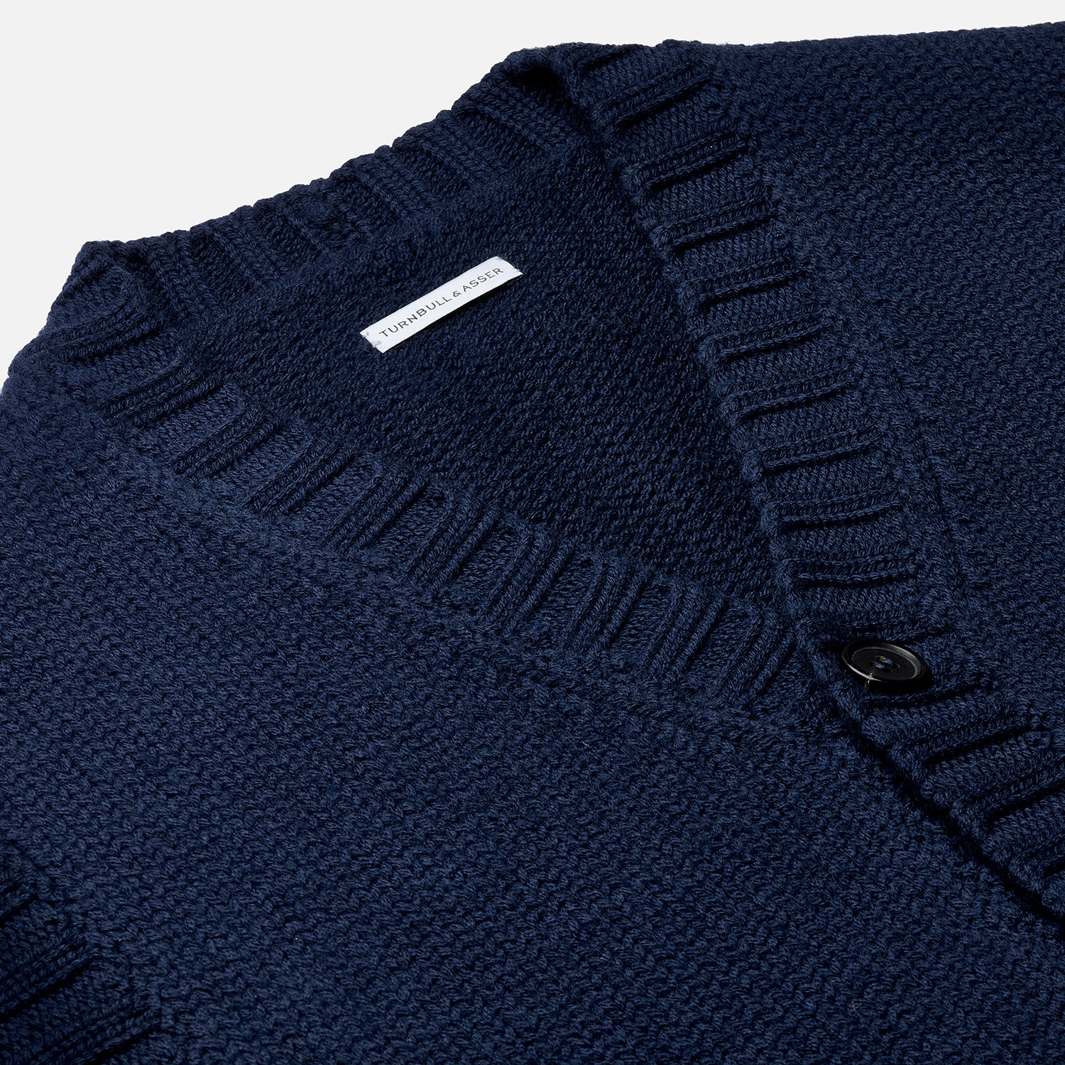 View 2 of product NAVY MERINO V-NECK SLEEVELESS CARDIGAN
