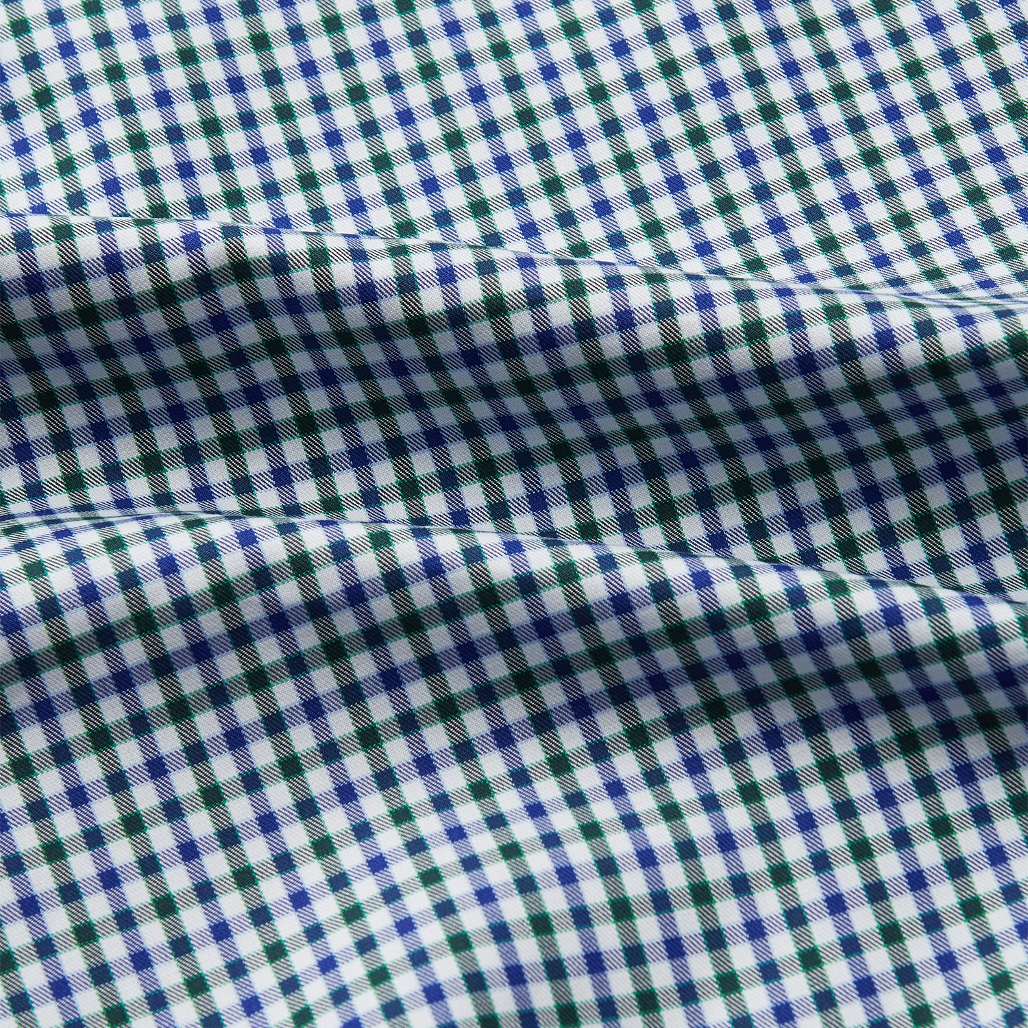 View 4 of product Green and Blue Cotton Multi Check Weekend Fit Finch Shirt