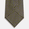 View 3 of product Yellow and Navy Diamond Silk Tie