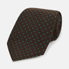 View 1 of product Green and Brown Micro Dot Silk Tie