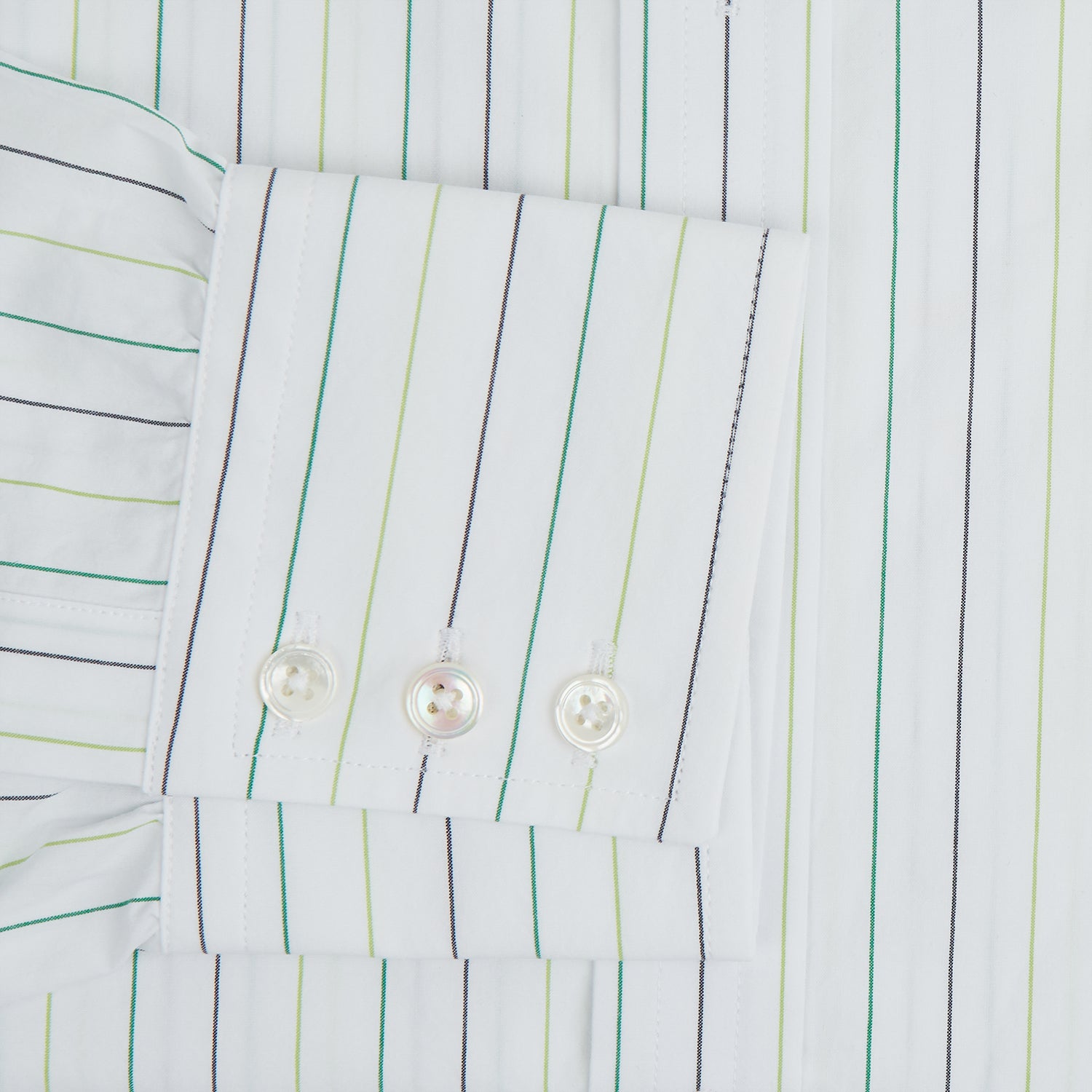 View 4 of product Green Wide Pinstripe Mayfair Shirt