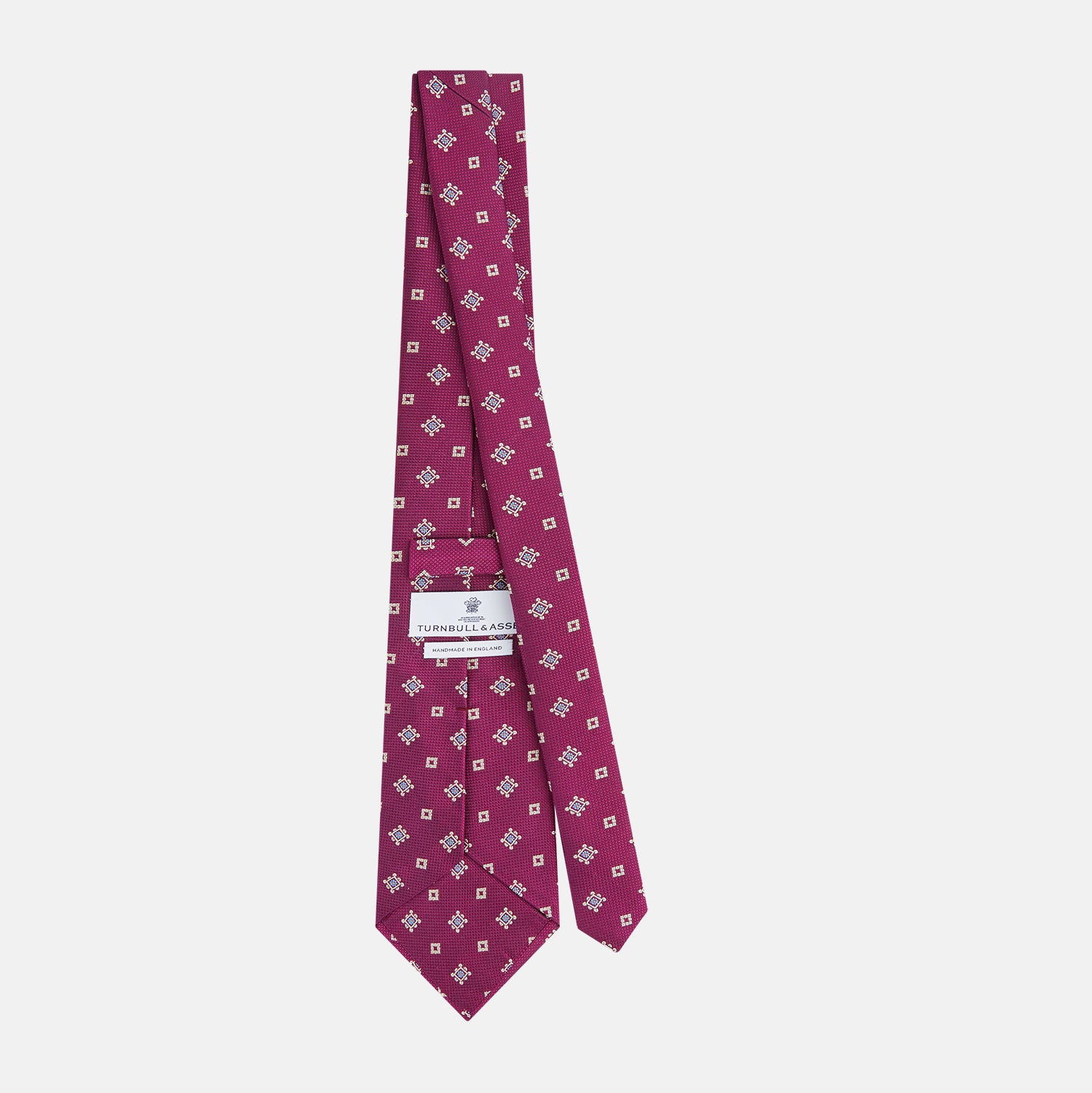 View 4 of product Purple Motif Silk Tie
