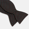 View 2 of product Blue and Brown Micro Dot Silk Bow Tie