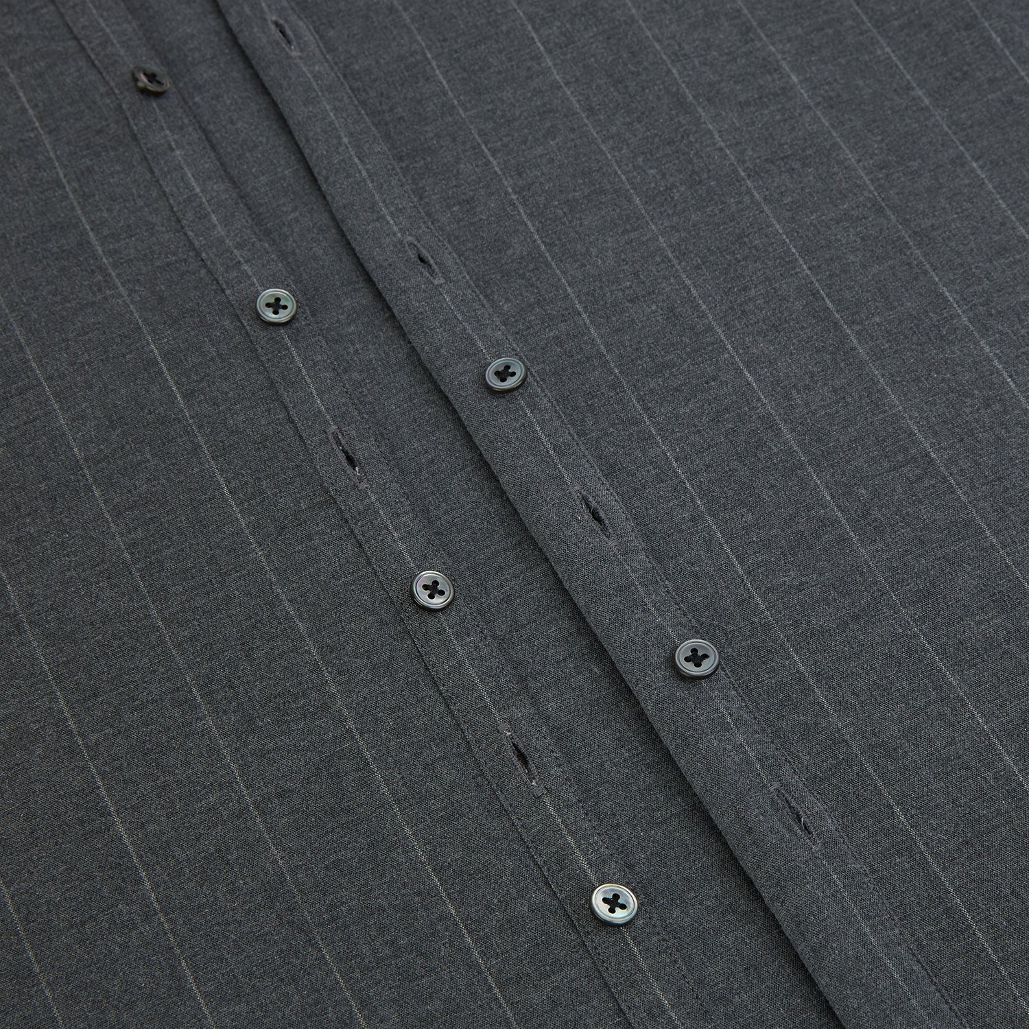View 7 of product Charcoal Melange Wide Stripe Westminster Shirt