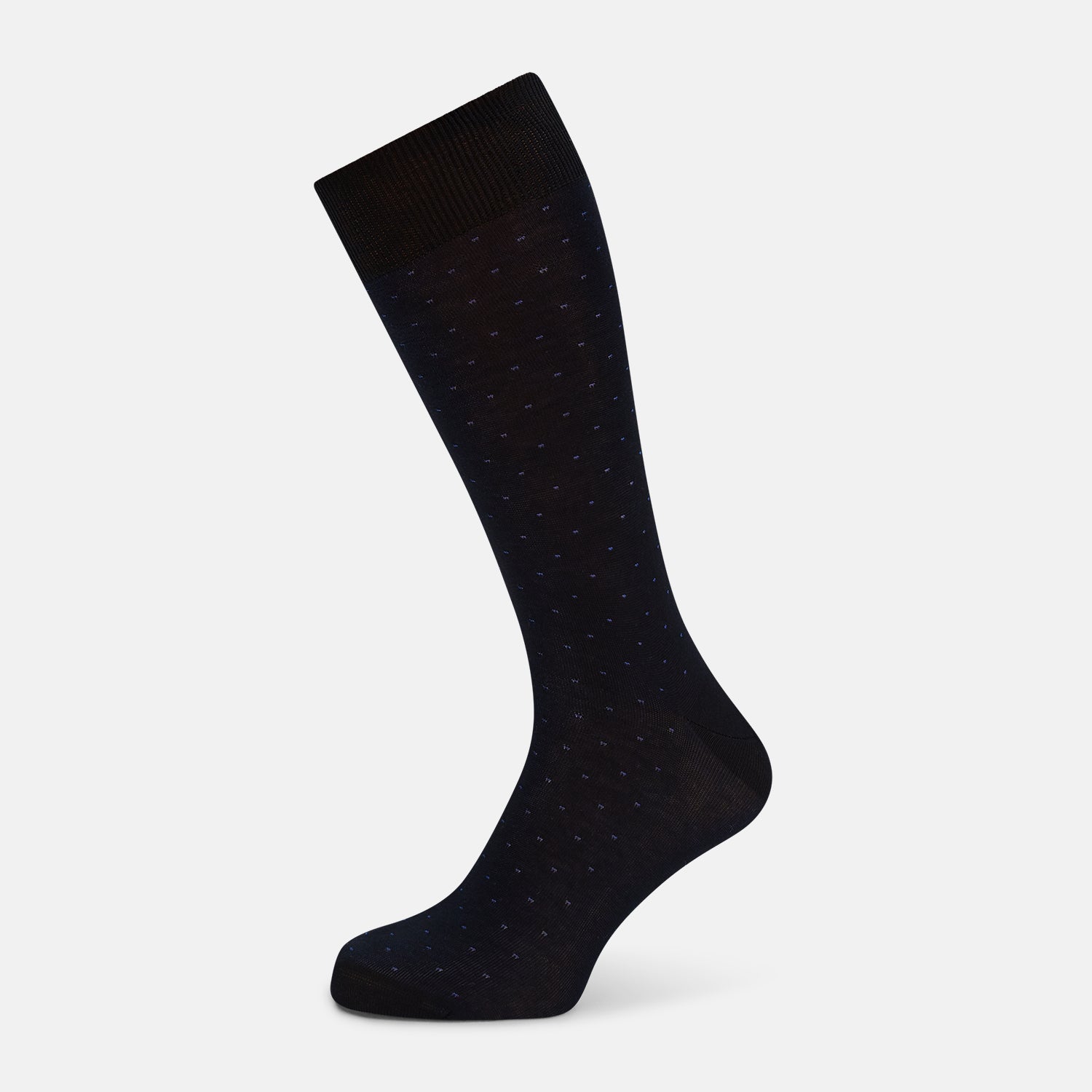 View 1 of product Navy/Azzurro Polka Dot Mid-Length Socks