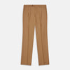 View 2 of product Tan Wool Pleated Jasper Trouser