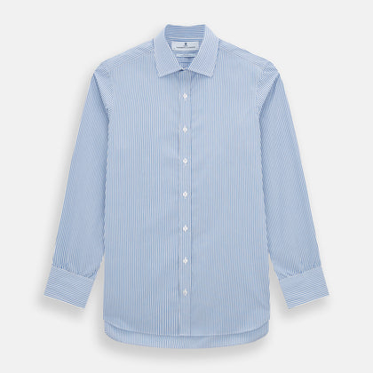 Sky Blue Halo Stripe Mayfair Shirt